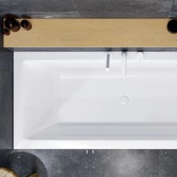 Excellent Heaven Slim wanna prostokątna 170x75 cm z kompletem odpływowym biały/biały połysk WAEX.HEV17WHS/ARIN.FLOW.WH