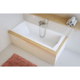 Excellent Aquaria wanna prostokątna 170x75 cm biała WAEX.AQU17WH