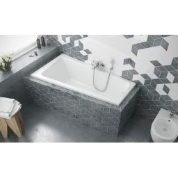 Excellent Ava Side wanna narożna 150x80,5 cm lewa biała WAEX.AVL15WH