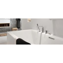 Excellent Heaven Slim wanna prostokątna 160x75 cm z kompletem odpływowym biały/chrom WAEX.HEV16WHS/ARIN.FLOW.CR