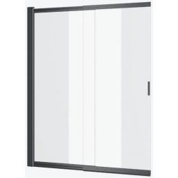 Excellent Liner parawan nawannowy 110 cm 2-częściowy grafitowy szczotkowany/szkło przezroczyste KAEX.2970.1100.LP