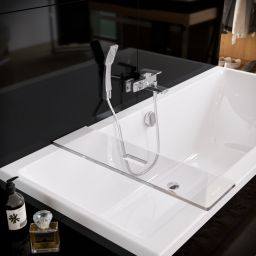 Excellent Zen pólka wannowa 75 cm prosta akrylowa przezroczysta DOEX.1101.750.TR