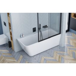 Excellent Lila 2.0 wanna narożna 160x73 cm prawa biała WAEX.LIL2.160P.WHN