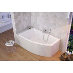 Excellent Magnus wanna narożna 150x85,5 cm lewa biała WAEX.MGL15WH