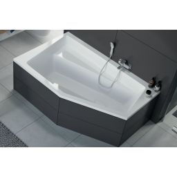 Excellent Vesper wanna narożna 160x100 cm lewa biała WAEX.VEL16WH
