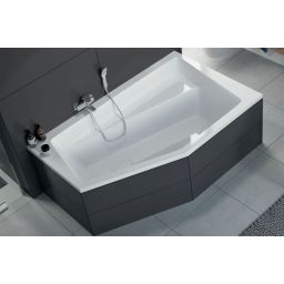 Excellent Vesper wanna narożna 160x100 cm prawa biała WAEX.VEP16WH