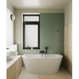 Hagser Ulva bateria wannowo-prysznicowa ścienna czarny mat HGR12000034