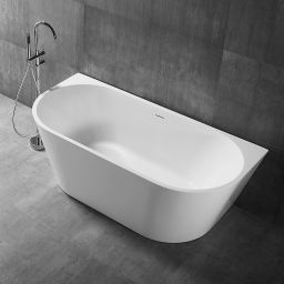 Hagser Ilsa wanna wolnostojąca przyścienna 150x80 cm akrylowa owalna biały połysk HGR90000012