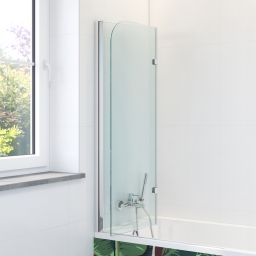 Hagser Anke II parawan nawannowy 80 cm 2-częściowy chrom błyszczący/szkło przezroczyste HGR20000023