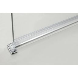 Hagser Anke I parawan nawannowy 70 cm 1-częściowy chrom błyszczący/szkło przezroczyste HGR10000023