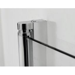 Hagser Anke I parawan nawannowy 70 cm 1-częściowy chrom błyszczący/szkło przezroczyste HGR10000023