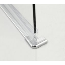 Hagser Anke I parawan nawannowy 70 cm 1-częściowy chrom błyszczący/szkło przezroczyste HGR10000023