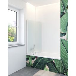 Hagser Anke I parawan nawannowy 70 cm 1-częściowy chrom błyszczący/szkło przezroczyste HGR10000023