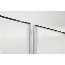 Hagser Anke II parawan nawannowy 80 cm 2-częściowy chrom błyszczący/szkło przezroczyste HGR20000023