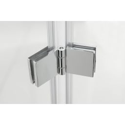 Hagser Anke II parawan nawannowy 80 cm 2-częściowy chrom błyszczący/szkło przezroczyste HGR20000023