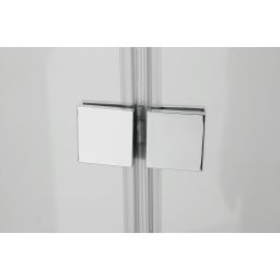 Hagser Anke II parawan nawannowy 80 cm 2-częściowy chrom błyszczący/szkło przezroczyste HGR20000023