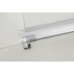 Hagser Anke II parawan nawannowy 100 cm 2-częściowy chrom błyszczący/szkło przezroczyste HGR30000023