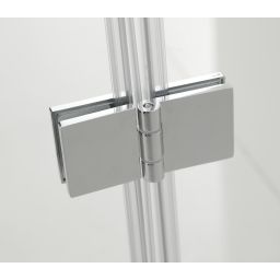 Hagser Anke II parawan nawannowy 100 cm 2-częściowy chrom błyszczący/szkło przezroczyste HGR30000023