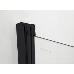 Hagser Anke I parawan nawannowy 70 cm 1-częściowy czarny mat/szkło przezroczyste HGR50000023