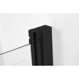 Hagser Anke I parawan nawannowy 70 cm 1-częściowy czarny mat/szkło przezroczyste HGR50000023