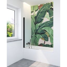 Hagser Anke I parawan nawannowy 70 cm 1-częściowy czarny mat/szkło przezroczyste HGR50000023