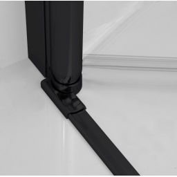 Hagser Anke II parawan nawannowy 100 cm 2-częściowy czarny mat/szkło przezroczyste HGR70000023