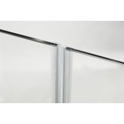 Hagser Anke II parawan nawannowy 80 cm 2-częściowy czarny mat/szkło przezroczyste HGR60000023