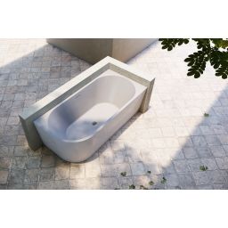 Hagser Ilsa wanna narożna 160x75 cm prostokątna biała HGR30000011