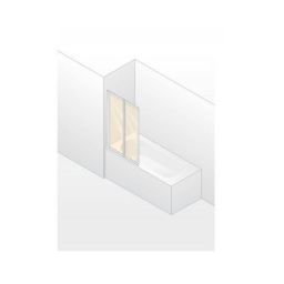 Hüppe Combinett 2 parawan nawannowy 100 cm szkło przezroczyste AC0101.087.322
