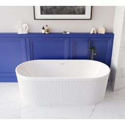 Invena Glamour wanna wolnostojąca 170x80 cm owalna biała AN-01-120