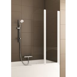 KFA Armatura Modern parawan nawannowy 80 cm 2-częściowy szkło przezroczyste 170-06965P