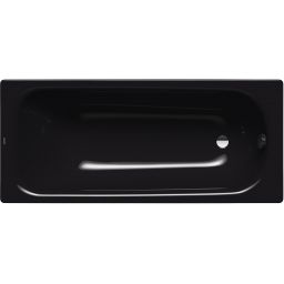 Kaldewei Saniform Plus wanna prostokątna 160x70 cm model 362-1 z powierzchnią uszlachetnioną czarny 111700013701