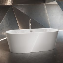 Kaldewei Meisterstück Classic Duo Oval wanna wolnostojąca 180x80 cm model 1111-4012 z powierzchnią uszlachetnioną biała 202642673001