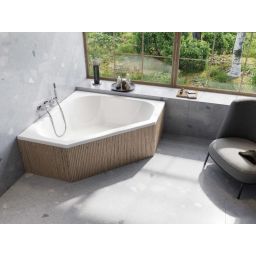 Kronenbach Cube wanna narożna 145x145 cm biała KBABE1450