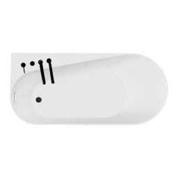 Ksuro 04 wanna wolnostojąca 170x78 cm lewa akrylowa biała 32008000