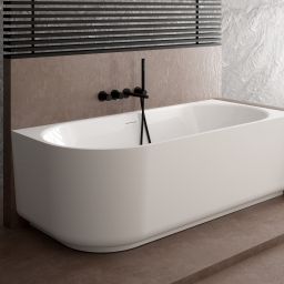 Ksuro 03 wanna narożna 170x80 cm owalna biała 31000000