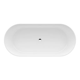 Laufen Pro wanna wolnostojąca 165x75 cm owalna czarna/biała H2399520640001