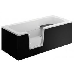 Polimat panel boczny do wanny 75 cm czarny 00054
