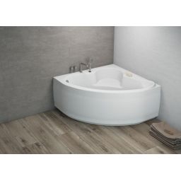 Polimat Standard wanna narożna 120x120 cm biała 00205