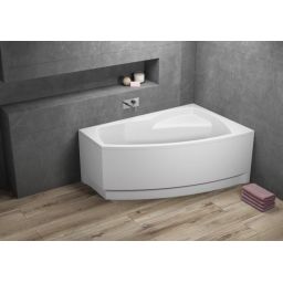 Polimat Frida wanna narożna 160x105 cm prawa biała 00978