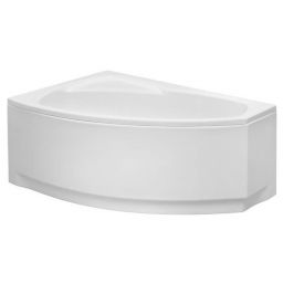 Polimat Frida wanna narożna 140x80 cm lewa biała 00270