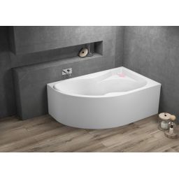 Polimat Dora wanna narożna 170x110 cm prawa biała 00315