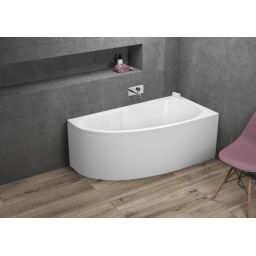 Polimat Miki wanna narożna 145x85 cm prawa biała 00420