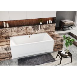 Polimat Apri wanna prostokątna 140x70 cm biała 00370