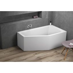 Polimat Selena wanna narożna 150x90 cm prawa biała 00385