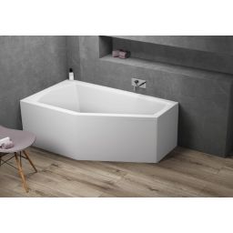 Polimat Selena wanna narożna 160x90 cm lewa biała 00953