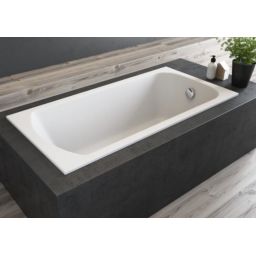 Polimat Classic Slim wanna prostokątna 180x80 cm biała 00439
