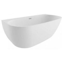 Polimat Risa wanna przyścienna 170x80 cm owalna biała 00441