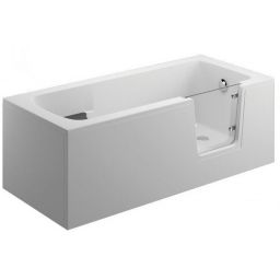 Polimat Avo wanna prostokątna 150x75 cm z drzwiami dla osób niepełnosprawnych biała 00483