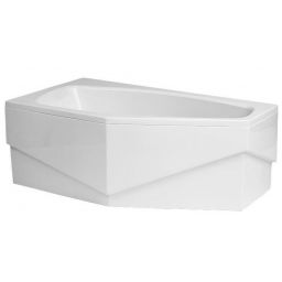Polimat Marika wanna narożna 140x80 cm lewa biała 00682
